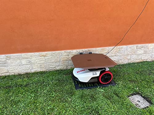 Garage copristazione Sidewall per Riparo di Robot tagliaerba Kress a Carica Laterale con Coperchio Ribaltabile e sensore di Pioggia (Standard)