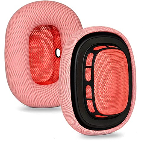 Ohrpolster für Apple AirPods Max, Ersatz-Leder-Ohrpolster, schweißfest, Ersatz für Airpods Max Kopfhörer, mit Protein-Leder-Memory-Schaum und Magnet, Rosa