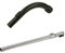 HYJJ Teleskoprohr & Handgriff für Miele S8340 - S 8340 Staubsauger mit Einrastfunktion (Silber, Metall, 35 mm, 1 mm Wandstärke)