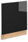 Vicco Frontblende Fame-Line, Schwarz-Eiche Hochglanz/Goldkraft Eiche, 60 cm ohne Arbeitsplatte