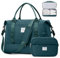 Reisetasche Damen Handgepäck Tasche Sporttasche mit Kulturbeutel Weekender Bag Schwimmtasche Wasserdicht Travel Duffle Bag Fitnesstasche Trainingstasche Krankenhaustasche mit Schuhfach,C4-Pfauenblau