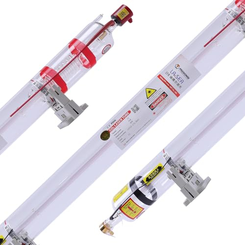 PRESIONQI CO2 Laser Tube Laser CO2 Röhre CO2 Glass Laser Tube Glasröhre 100W 120W 1450 Mm Dm. 80mm Für Laser Graviermaschine Lasergravur Maschine Graviermaschine