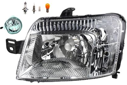 Johns, Scheinwerfer Halogen Front Haupt passend für Fiat Panda 169 09/03-07/09 H4 Links + Nebelscheinwerfer + Leuchtmittel