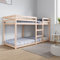 KOIECETA Etagenbett Massivholz Kiefer Elegante und Funktionelle Bettrahmen Holz Massivholzbett Schlafzimmermöbel (Natur, 80 x 200 cm)