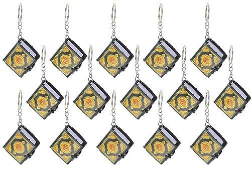 Hitopin Lot de 15 mini porte-clés coran musulmans, porte-clés islamique à suspendre, bijoux musulmans, pour souvenir, sac, sac à main, décoration