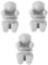 TOPBATHY 3 Stücke Form Tee-ei Infuse Lazy Tea Tee-ei Silikon Tee Filter Infuse Lose Blatt Tee Grau