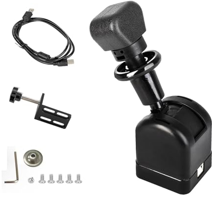 BaotyJie Racings Games Handbremse Simulieren Sie eine lineare Handbremse Vielseitige Montage Einfach zu installierendes Zubehör USB-Handbremse Schwarz