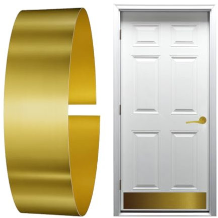 KOSHKA 2pc. Door Kick Plate Peel and Stick (8x 34, Brushed Brass)