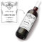 COUSIOTS Étiquettes à personnaliser pour bouteilles de vin (lot de 6) - ajoutez vos textes - étiquette personnalisée - cadeau - anniversaires - mariage - baptême - retraite