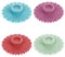Gjinxi 4Pcs Sunflower Silicone Lids Food Covers for Plastic Cups Can Covers for Tins Drink Cover Anti Spike Silicone Stretch Lid Milk Bottle Tops Glass Microwave Splatter Guard Reusable Travel Cup Lid