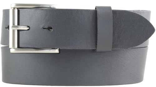 BELTINGER Jeans-Gürtel mit Rollenschnalle aus Vollrindleder 4 cm | Hochwertiger Leder-Gürtel für Herren 40mm | Herren-Gürtel made in Italy