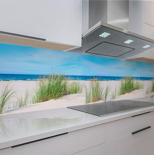 Rodnik Küchenrückwand robuste ABS-Kunststoff Platte Monolith in Deluxe Qualität, Direktdruck. MOTIVAUSWAHL (Nordsee, 60x400 cm)