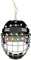 Weihnachtsbaumschmuck Weihnachtsdeko Eishockey Helm Anhänger mit Lichterkette Sportlicher Christbaumschmuck für Fans Einzigartige Baumdekoration Kreatives Weihnachtsornament (Black, One Size)