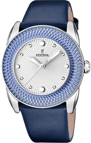 Festina Damenuhr F16591/8 Special Prices Gehäuse aus Edelstahl 316L, silberfarben, Kautschukarmband