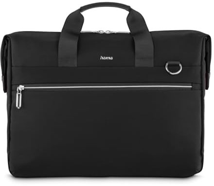 Hama Laptoptasche „Ultimate“ (für Laptops 40-41 cm, 15,6-16,2“, gepolstert, wasserabweisend, Elegante Businesstasche mit Tabletfach 11“, viele Fächer, Schultergurt, Trolleyschlaufe) schwarz