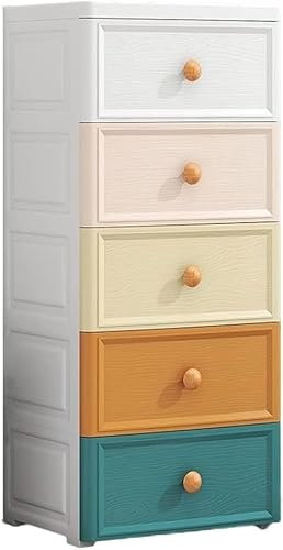 SHANYAYALI 26 cm breiter Schubladenschrank, Kinderschrank, Spind, Kleidung, Kleinteile, Sortierschrank, Aufbewahrungsschrank (Mix and Match, 7 Ebenen)