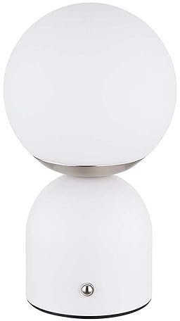 Globo Tischleuchte Schlafzimmerlampe Beistelllampe LED Touchdimmer Nachttisch Nickel