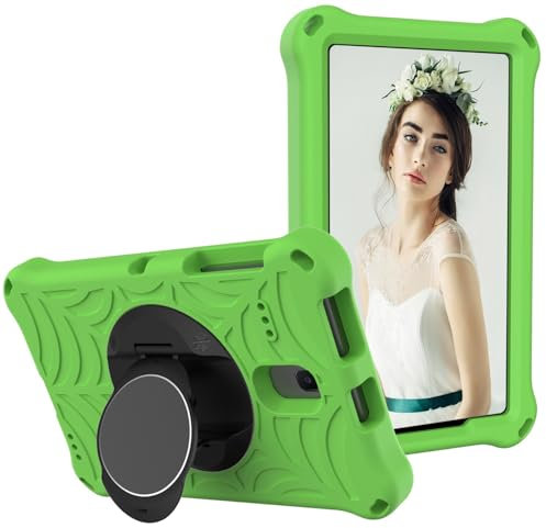 Compatible with Samsung Galaxy Tab E 8.0 T377 Case, Shockproof Cover Hard Kickstand Protective Case Kids Case for Samsung Galaxy Tab E 8.0 T377 8.0inch Tablet Cover with Shoulder Strap Case(Green)