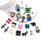 Gyoungt 18PCS Cartoon Shoes Charms Cool Shoe Charms Set with Different Pattemm for Decoration for Kids Boys Girls Car (blue)