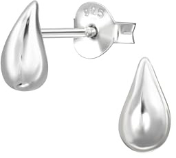 Ohrstecker Tropfenform aus Sterling Silber