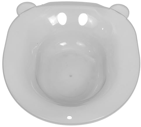Veemoon Sitzbadewanne aus Dickem Pp Kunststoff mit Großem Platzangebot Stabil und Einzigartig Gestaltet für Wochenbettpflege und Toilettensitz Zuhause