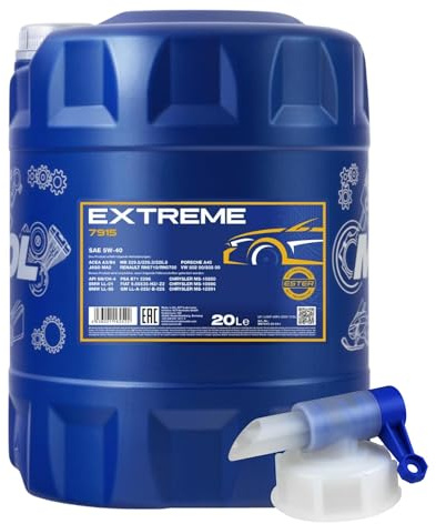 20 Liter MANNOL Extreme 5W-40 API SN/CF Öl Motoröl MN7915-20 inkl. Auslaufhahn