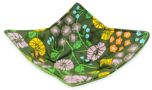 Microwave Bowl Cosy - Heat Resistant Fiber Cloth Holder | Safe Warming | Rack Suitable Soup Rice | Comfortable Hand Protection Plate Support Kitchen Use Reusable Lightweight
