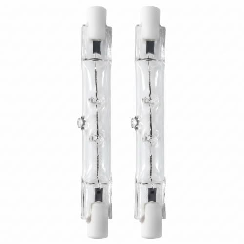 Xevtrak Ampoule Halogène R7S 78mm 80W J78, Ampoule Halogène Dimmable 220V, Lampe pour Projecteur Longue Durée, Ampoules Halogènes Blanc Chaud 360°, Éclairage Paysager pour Plafonnier, Lot de 2