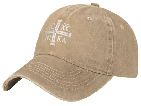 NLWQEKV Christian Ic Xc Nika Eastern Orthodox Baseball Cap für Damen und Herren, verstellbar, flaches Profil, Baumwolle, Dad-Cap