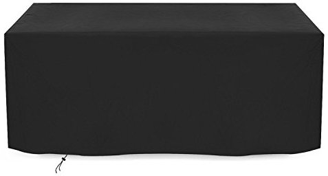 CHARLES BENTLEY Bistro Set Waterproof Outdoor Garden Furniture Cover, Waterproof, Tear Resistant, For Outside, Patio, Garden Table Cover, Windproof, Circular Table, Weatherproof, Black (130x80x70cm)