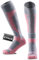 WEIERYA Calze Sci Uomo in Lana Merino - Calze da Sci per Uomo e Donna,Termiche, Antiscivolo, Ideali per Sci, Snowboard e Inverno,2 Paia,Rosa,41-44