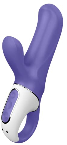 Satisfyer Vibes - G-Punkt-Vibrator mit 12 kraftvollen Vibrationsprogrammen, wasserdicht (IPX7), wiederaufladbar, Größe:Magic Bunny