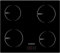 Corberó - Placa de Inducción 60 cm | CCIBR6004 | 6000 W | 4 Zonas de Cocción | Control Touch | 9 Niveles | Seguridad Garantizada | Diseño Elegante, Negro, 520×590×58, Acrilonitrilo Butadieno Estireno