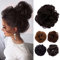 TESS Haarteil Dutt Haargummi mit Haaren Gewellt Dicke Haarknoten Hochsteckfrisuren günstig Haarverlängerung Hair Extensions für Frauen 40g Mittelbraun