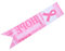 EXCEART 2 PièCes BannièRes Sensibilisation Au Cancer Du Ruban Rose DéCoration Femmes Santé Pour Maison, Jardin, Porte, FenêTre, Mur, ÉVéNements IntéRieurs Et ExtéRieurs 130x30cm