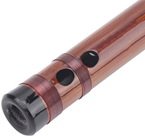 Instrument Dizi, sans fissures Ensemble de flûte en bambou à clé C brillant droit avec boîte à flûte à nœud chinois pour la performance pour l'examen de qualité pour les débutants