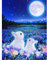 Puzzle 3000 Teile Welpenrätsel, Zwei Kaninchen mit dem Mond，3000 Stück Spiel Puzzles für Erwachsene Kinder, Geschicklichkeitsspiel für die Ganze Familie, Bunte -48.03x31.88 Zoll (122 x 81cm)