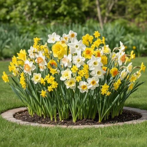 Narzissen Zwiebeln Winterhart Mehrjährig - Spectrum Duftende Kollektion | 25 Blumenzwiebeln, Mix 6–7 Sorten, Pflanzen aus Holland, für Garten und Topf (keine Samen, nicht künstlich)