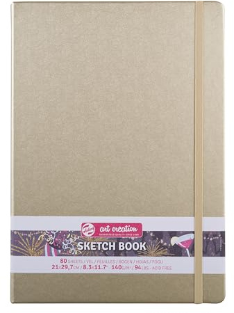 Talens Art Creation Skizzenbuch 80 Blatt, 21 x 30 cm, Weißgold