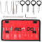 Swpeet 21Pcs Professional Radio Removal Keys Tool Kit, Stereo Radio Removal Tool Key Kit Car and Truck Stereo DIN Removal Keys Stereo Compatible with Mercedes/BMW/VW/Audi/Ford