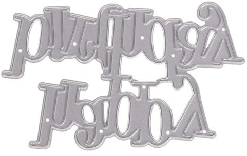 Happy Birthday Buchstaben-Stanzformen für Kartenherstellung, Stanzschablonen für Bastelarbeiten, Scrapbooking, Fotoalbum, dekorative Prägepapier-Stanzformen für Kartenherstellung, Vorlage + niedliche