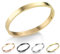 inSCINTILLE Bangle Bracciale Rigido Donna Uomo in Acciaio Inossidabile, Confezione Regalo Donna Uomo Inclusa, Braccialetti Bangles a Cerchio (Oro, Altezza 8mm - Circonferenza 21cm)