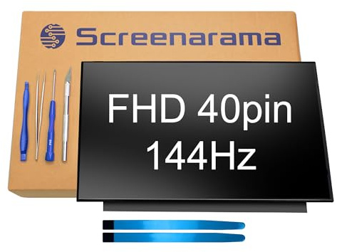 SCREENARAMA Schermo di ricambio per Lenovo Ideapad Gaming 3 15ACH6 82K2 FHD 40pin 144Hz 1920x1080 IPS opaco LCD LED Display con strumenti e nastro