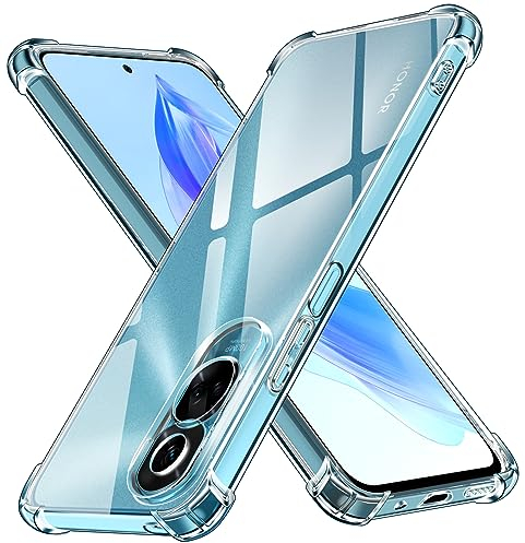 iVoler Cover per Honor 90 Lite 5G (Non per Honor 90), Custodia Trasparente Assorbimento degli Urti con Paraurti in TPU Morbido, Sottile in Silicone Protettiva Case