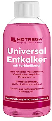 HOTREGA Universal-Entkalker Konzentrat 500 ml für Kaffeeautomaten, Wasserkocher u. v. m., Flüssigkeit mehrfach verwendbar
