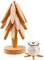 Beech Tree Shape Trivet Set for Hot Dishes - 2024 Design Coaster Mats Set of 3, Foldable Heat Resistant Pads for Dishes/Pot/Bowl/Teapot/Hot Pot Holders