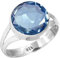 925 Sterling Silber Frau Schmuck Iolith Quarz Ring Größe 60 (19.1) (99128_IOL_R10.5)