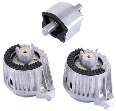 2 x FEBI Motorhalterung und 1x Getriebelager Motorhalterungssatz Kompatibel mit Mercedes C E CLK W204 W212 Motorlager Getriebelager A1402401318, A2042400217