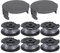 Eyoloty Fadenspule F016800569/F016800385 Für Bosch Akku Rasentrimmer EasyGrassCut 23/26/18/18-230/18-260/18-26, Länge 4 m Ø 1,6 mm und Spulenabdeckung F016F05320 (6 Spulen + 2 Kappe)