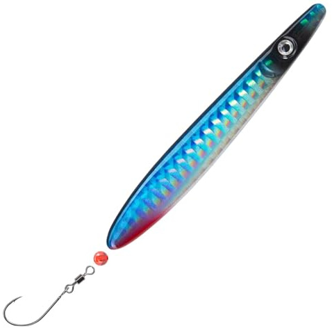 Troutwerk Inline Blinker 16g 7,4cm - Meerforellenblinker, Troutwerk Farbe:schwarz/blau/Holo